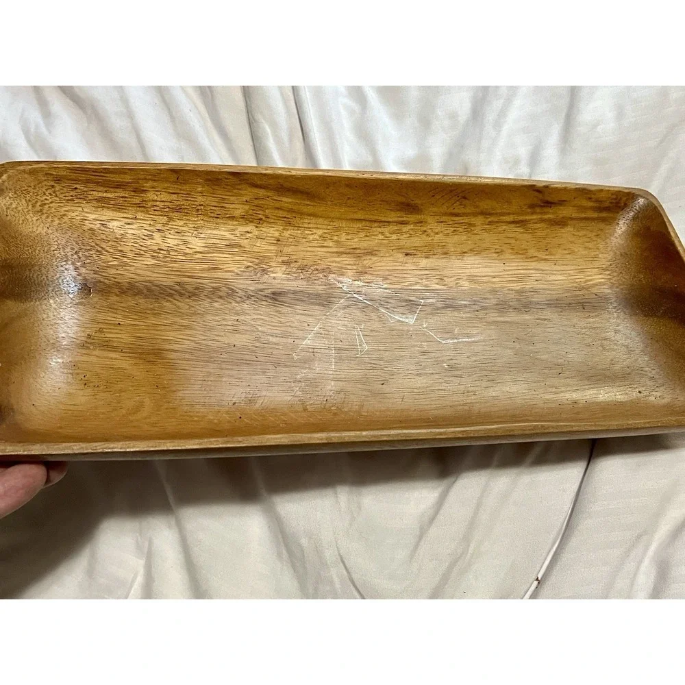 Handmade wooden tray 14